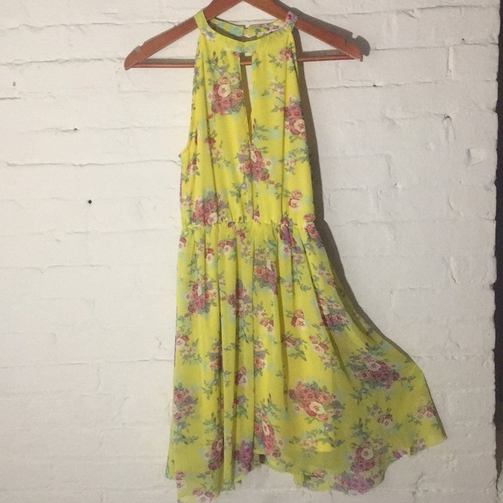 Yellow Key-hole Sundress